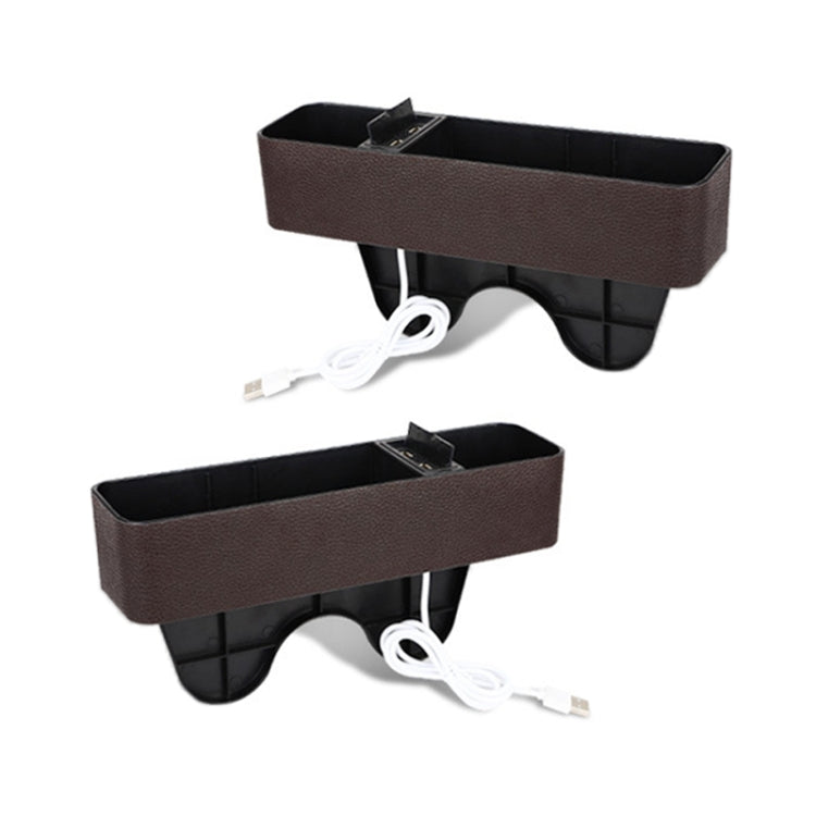 1 Pair Car Multi-functional Seat Crevice USB Storage Box