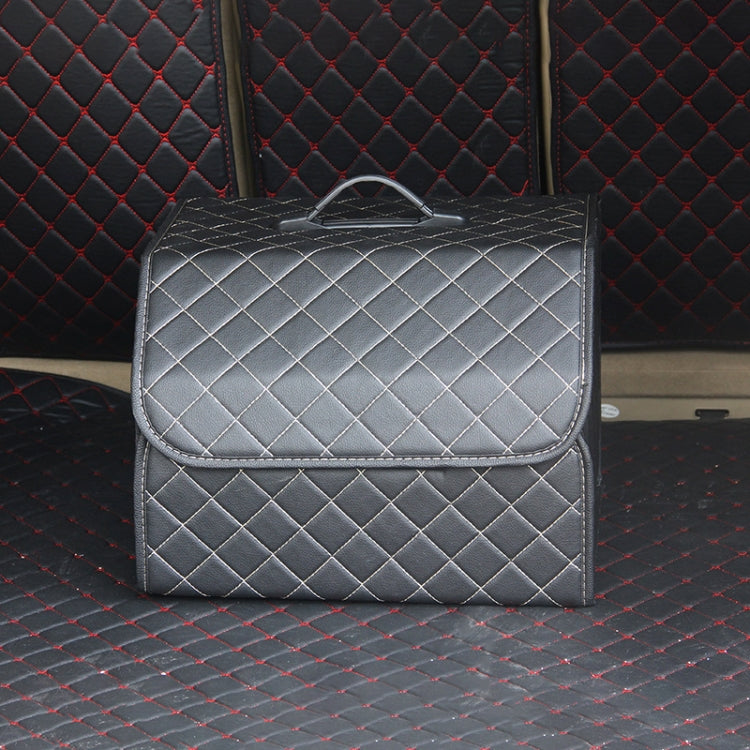 Car Trunk Foldable Storage Box, Checkered Middle Size: 40 x 32 x 30cm