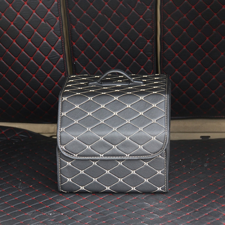 Car Trunk Foldable Storage Box, Rhombic Grid Small Size: 33 x 32 x 30cm
