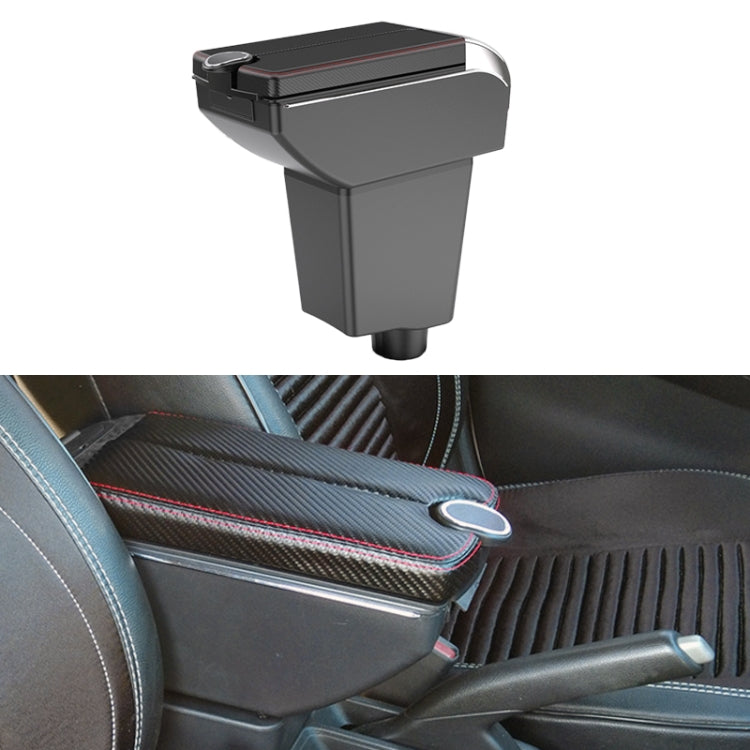 Car Center Armrest Box Plating Double Open Microfiber Leather Type for Renault Captur Clio4 2014