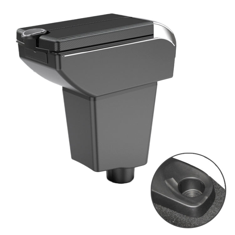 Car Center Armrest Box Plating Double Open Microfiber Leather Type for Renault Captur Clio4 2014