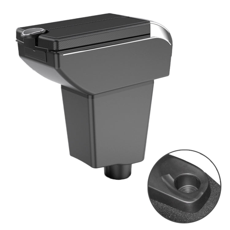 Car Center Armrest Box Plating Double Open Microfiber Leather Type for Renault Captur Clio4 2014