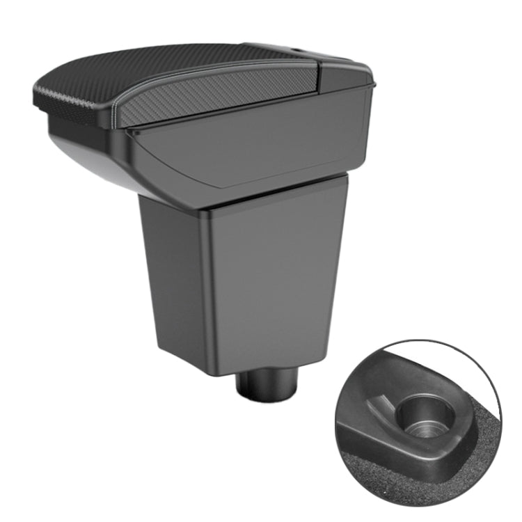 Car Center Armrest Box Carbon Fiber Leather Type for Renault Captur Clio4 2014