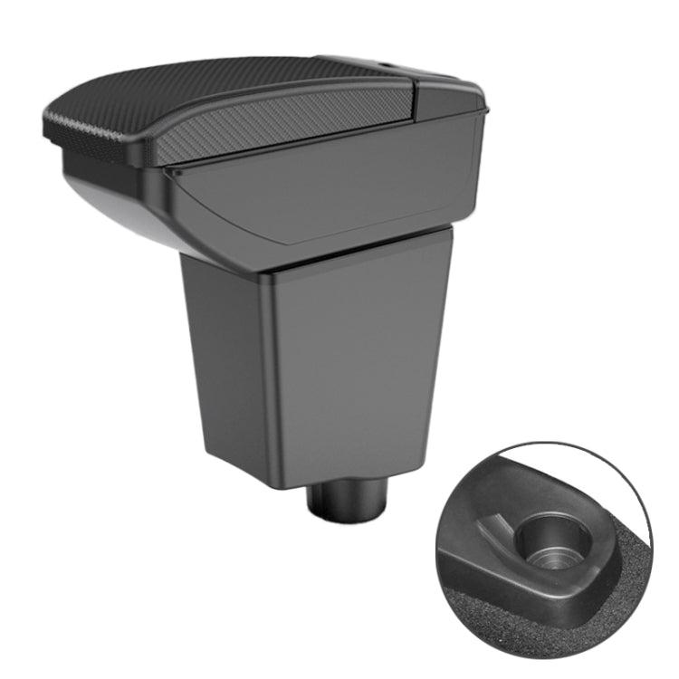 Car Center Armrest Box Carbon Fiber Leather Type for Renault Captur Clio4 2014