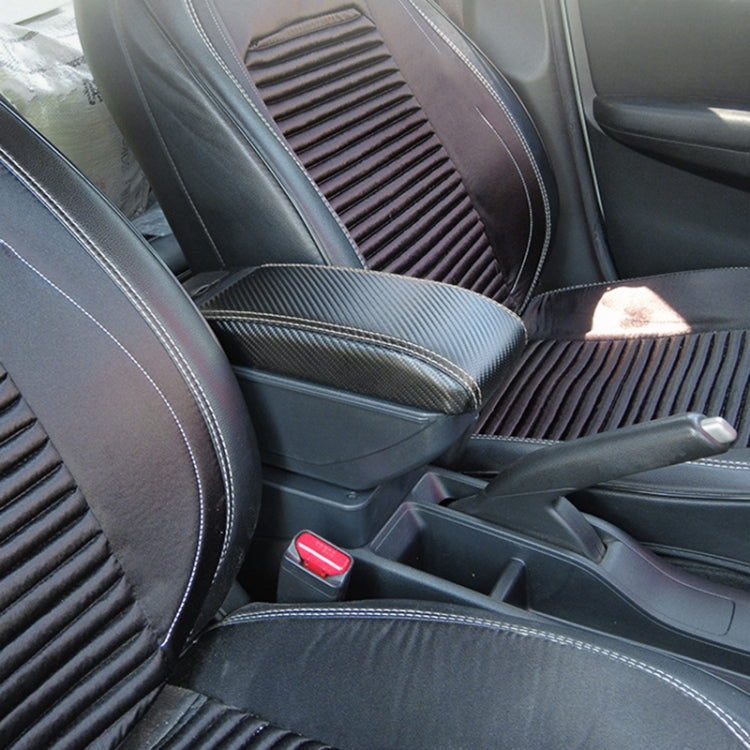 Car Center Armrest Box Plating Carbon Fiber Leather Type for Renault Duster 2019