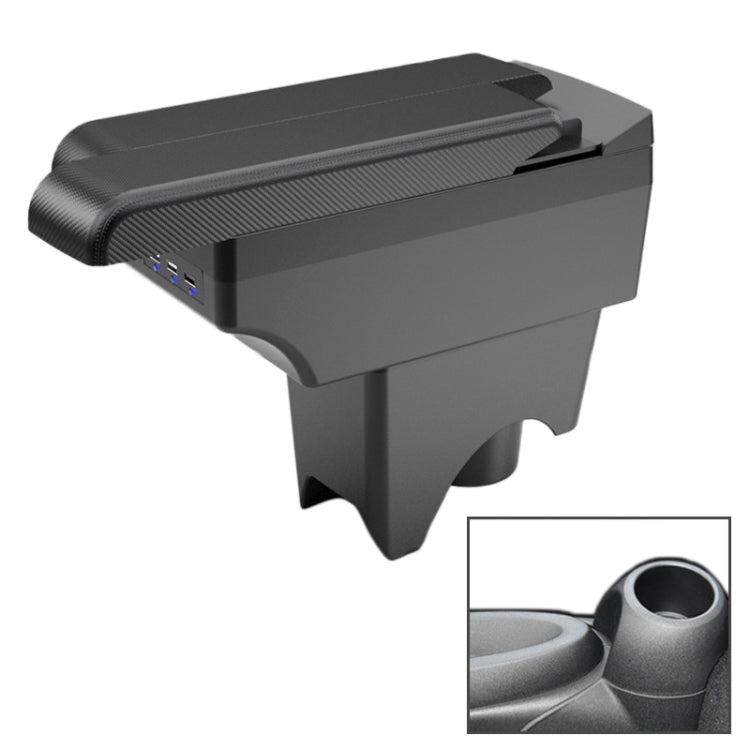 Car Center Armrest Box Side Slip Carbon Fiber Leather Type for BMW mini Cooper 2022