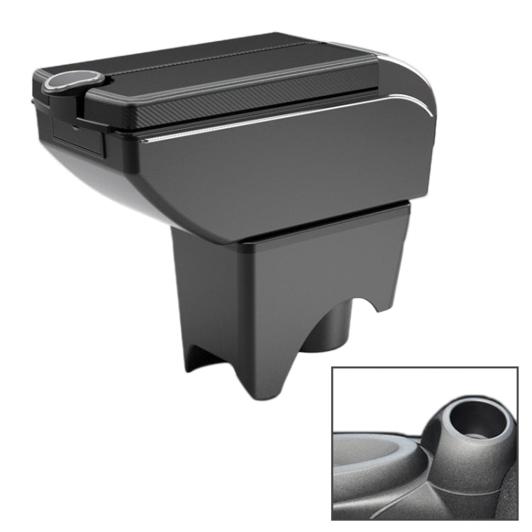 Car Center Armrest Box Double Open Plating Carbon Fiber Leather Type for BMW mini Cooper 2022