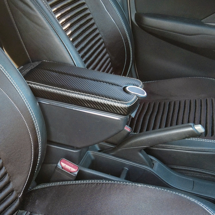 Car Center Armrest Box Double Open Plating Carbon Fiber Leather Type for BMW mini Cooper 2022