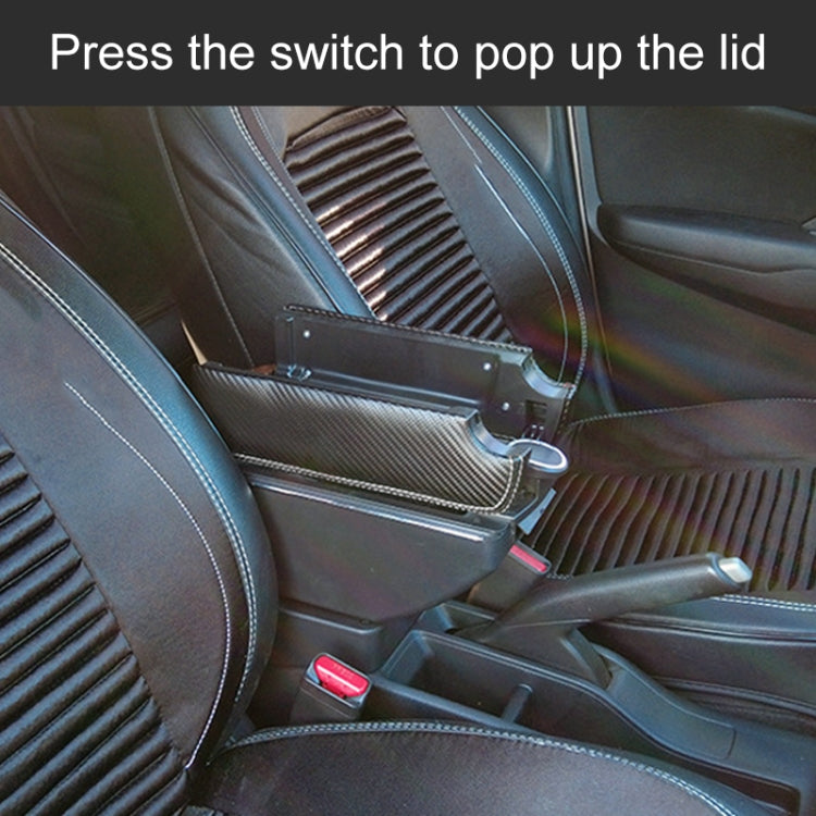 Car Center Armrest Box Double Open Plating Carbon Fiber Leather Type for BMW mini Cooper 2022