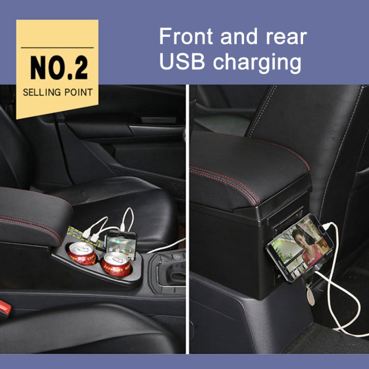 Car Center Armrest Box Straight Surface Cover Microfiber Leather Type for Volkswagen Bora 2019