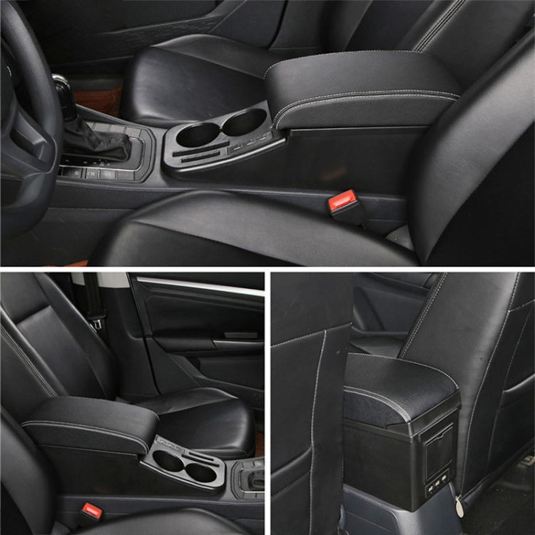 Car Center Armrest Box Straight Surface Cover Microfiber Leather Type for Volkswagen Bora 2019