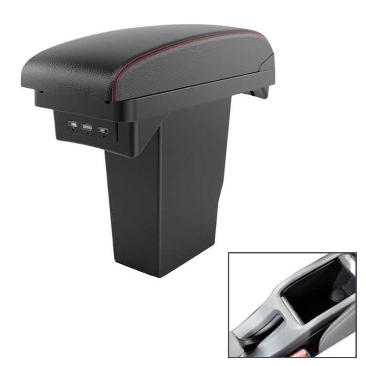 Car Center Armrest Box Microfiber Leather Type for Peugeot 2008