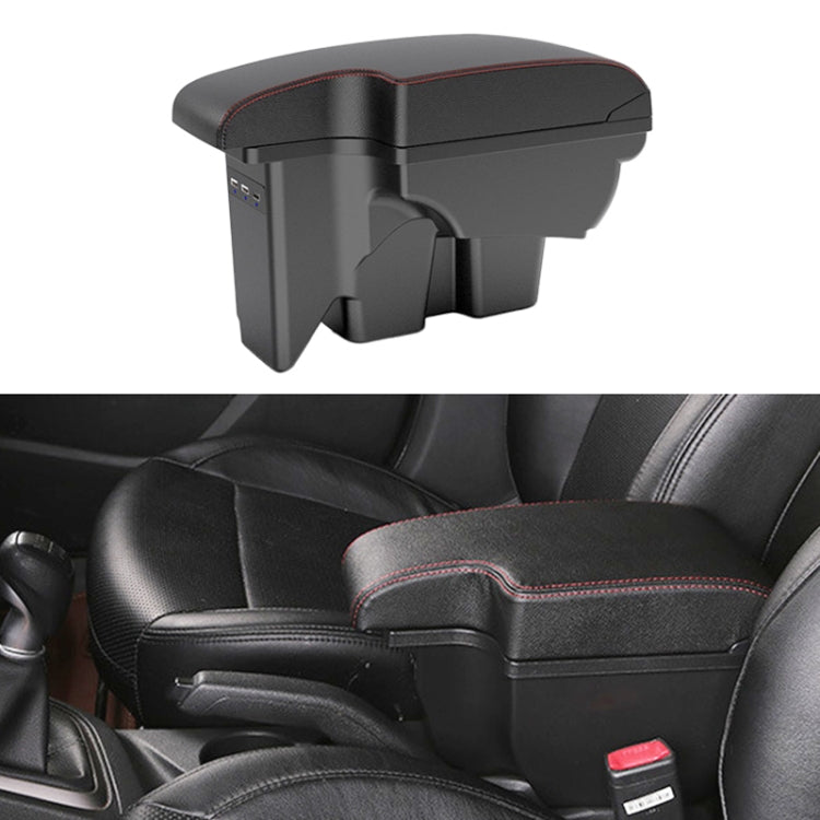 Car Center Armrest Box Microfiber Leather Type for DFSK C71 / C72