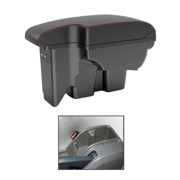 Car Center Armrest Box Microfiber Leather Type for DFSK C71 / C72