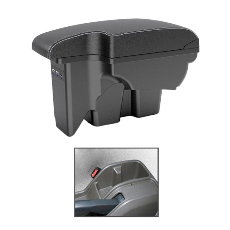Car Center Armrest Box Microfiber Leather Type for DFSK C71 / C72