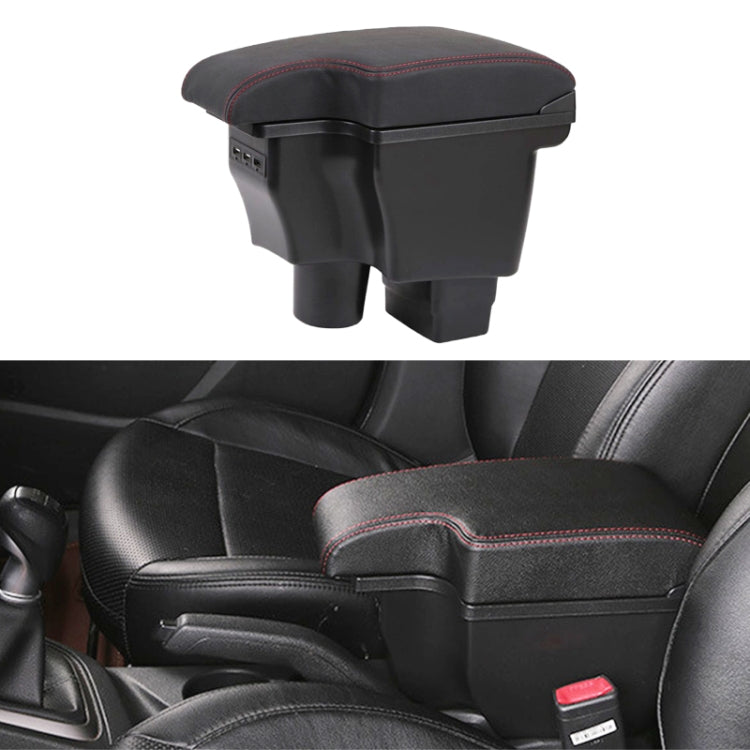 Car Center Armrest Box Microfiber Leather Type for Mazda CX-3