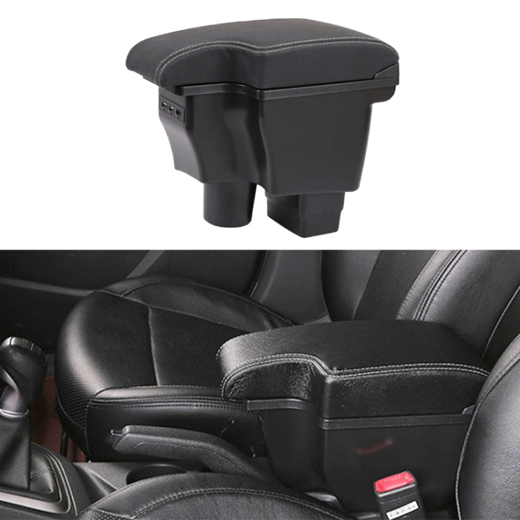 Car Center Armrest Box Microfiber Leather Type for Mazda CX-3