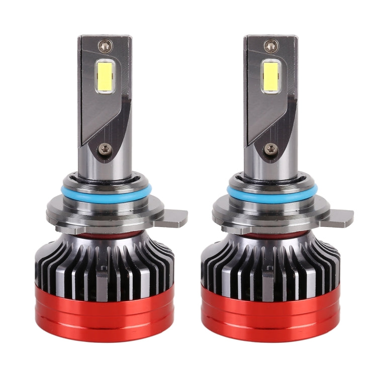 K10 1 Pair 9012 DC12V / 65W / 6000K / 6500LM Car LED SMD-3750 Lamp Bead Headlight