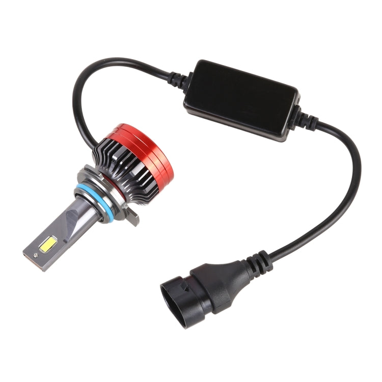 K10 1 Pair 9012 DC12V / 65W / 6000K / 6500LM Car LED SMD-3750 Lamp Bead Headlight