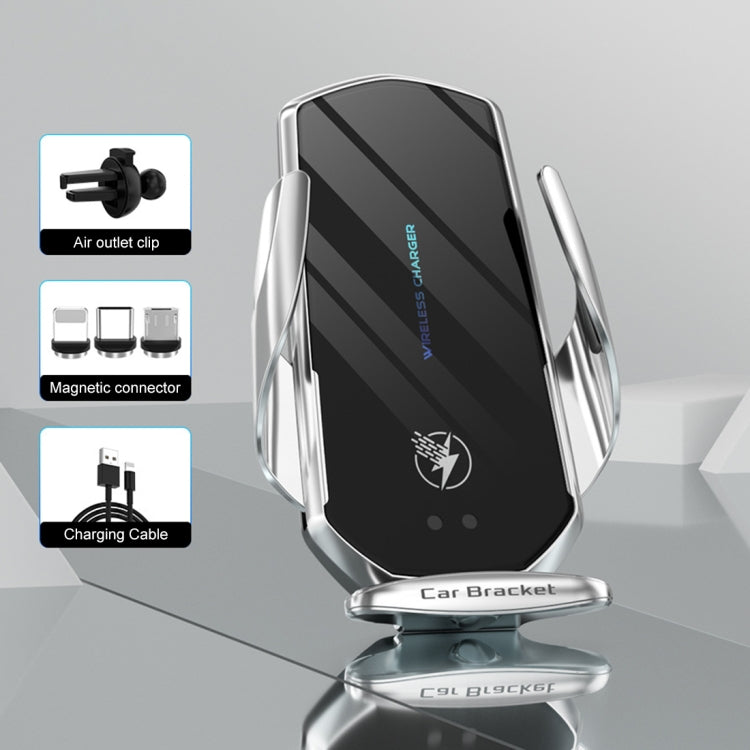 G18+ 15W Car Wireless Charger Smart Induction Air Outlet Phone Holder