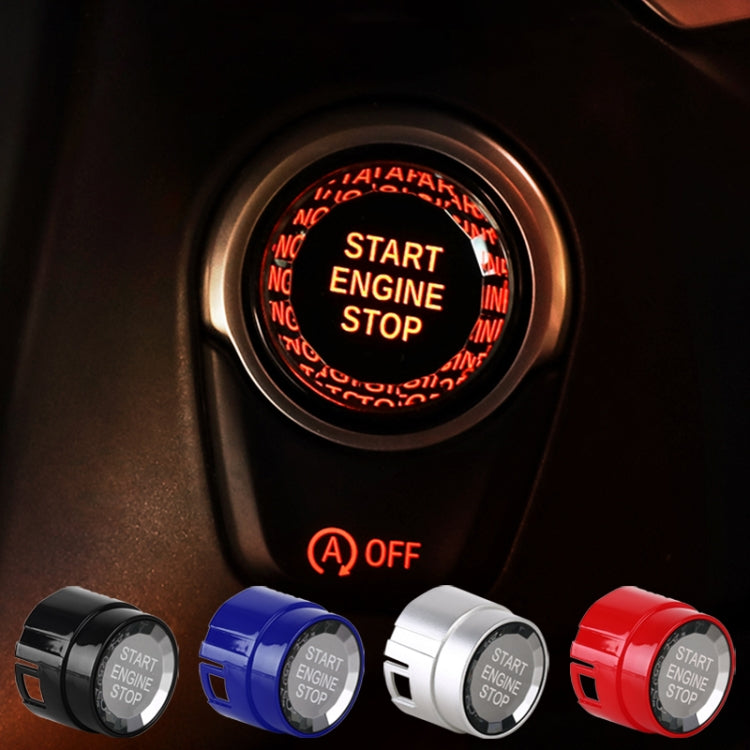Car Crystal One-key Start Button Switch for BMW, with Start and Stop A Style