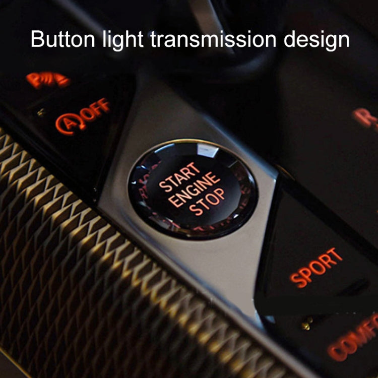 Car Crystal One-key Start Button Switch for BMW, D Style
