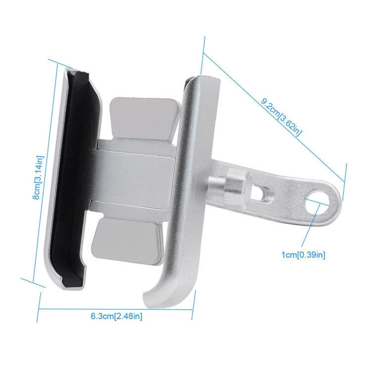 Motorcycle Rotatable Aluminium Alloy Mobile Phone Holder Bracket, Rearview Mirror Version