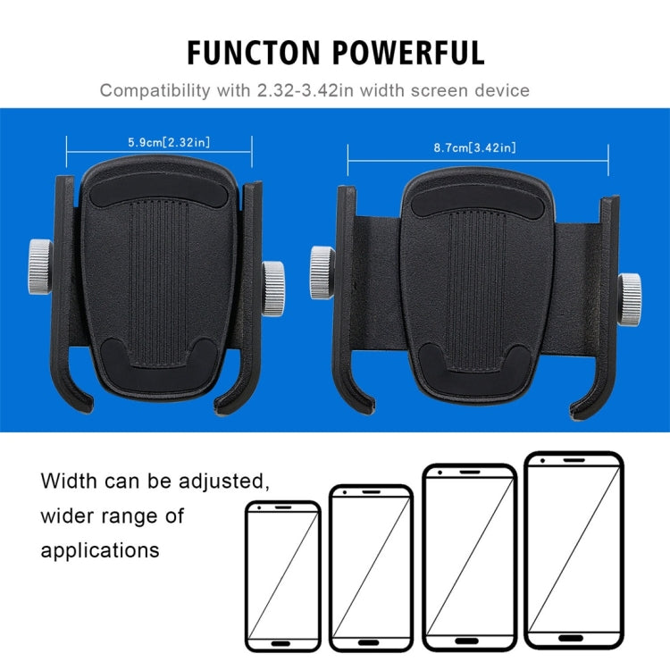 Motorcycle Aluminium Alloy Quick Release Mobile Phone Holder Bracket, Rearview Mirror Version