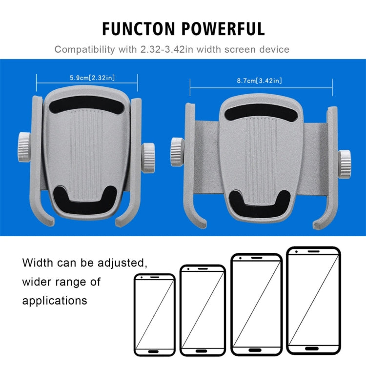 Motorcycle Aluminium Alloy Quick Release Mobile Phone Holder Bracket, Rearview Mirror Version