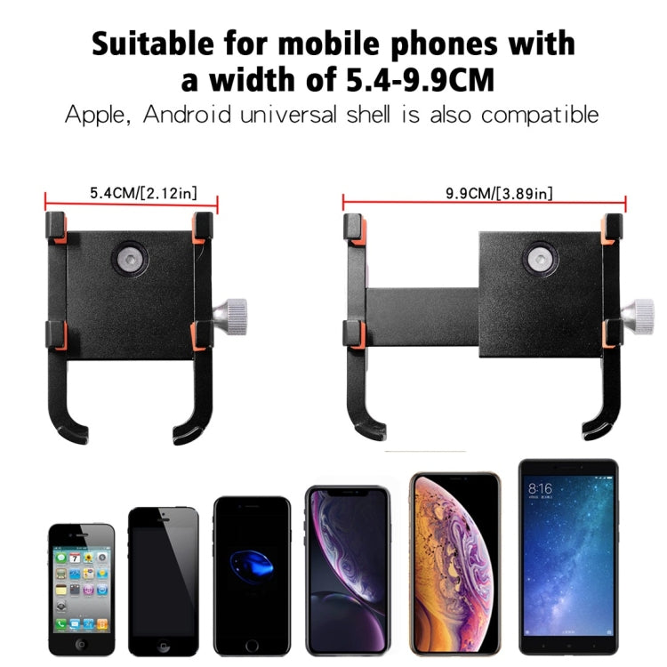 MPB-91 Motorcycle Six Claws Aluminium Alloy Mobile Phone Holder Bracket