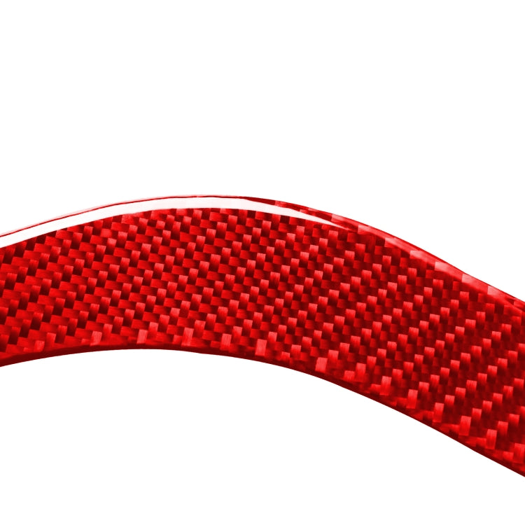 2 PCS / Set Carbon Fiber Car Headlight Eyebrow Decorative Sticker for Toyota Tundra 2014-2018,Left and Right Drive Universal(Red)