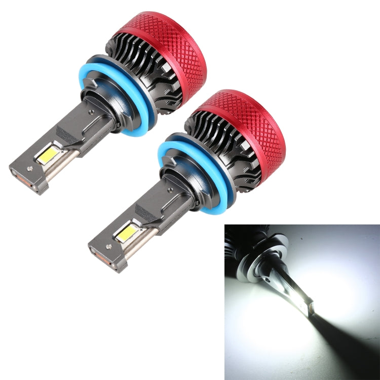 1 Pair H8 DC12V 65W 6000K 6500LM LED Car Headlights