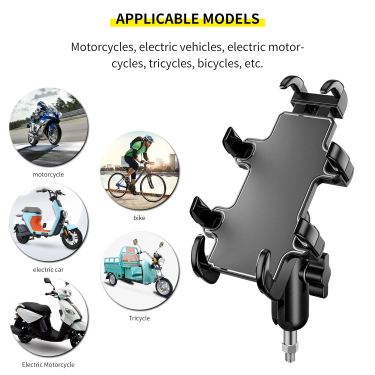 CS-1722A3 Motorcycle M10 Ball Joint Octopus Aluminum Alloy Phone Holder