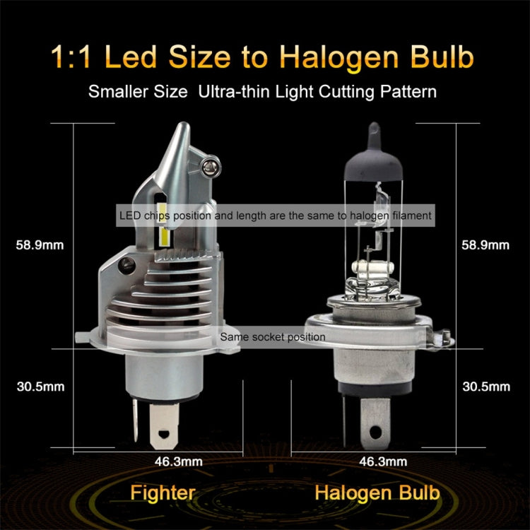 H4 35W 5800LM IP65 Waterproof Car Truck Off-road Vehicle LED Light Halogen Light