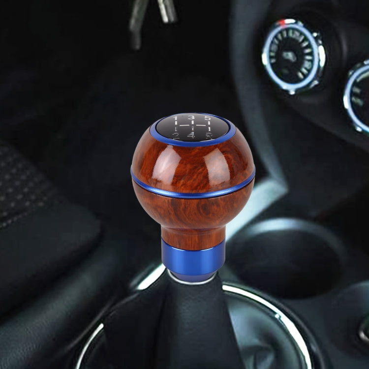 Universal Car Wood Texture Metal Gear Shift Knob