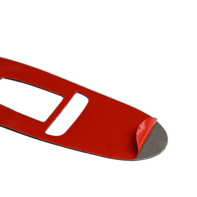 Car Carbon Fiber Window Glass Lift Panel Decorative Sticker for Infiniti Q60, Right Drive(Red)