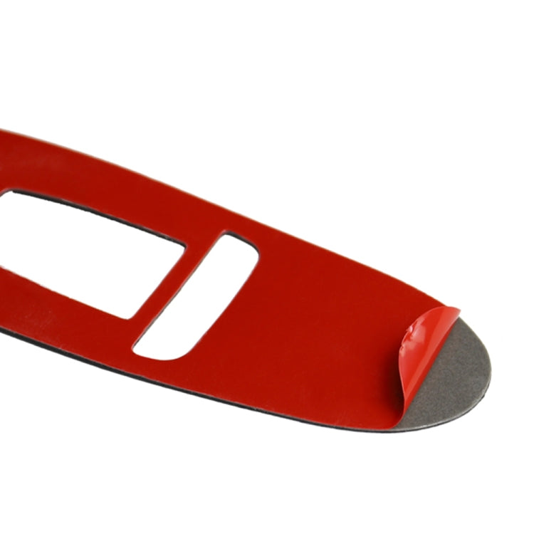 Car Carbon Fiber B Style Window Glass Lift Panel Decorative Sticker for Infiniti Q50 2014-2020, Right Drive(Red)