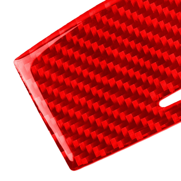 Car Carbon Fiber Gear Panel Ashtray Decorative Sticker for Infiniti Q50 2014-2020, Left and Right Drive (Red)