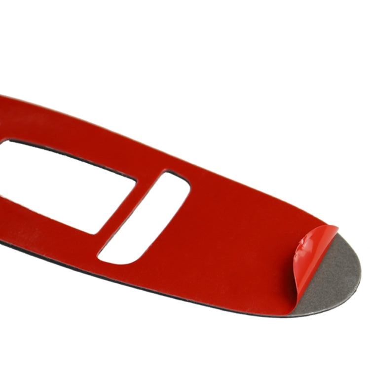 Car Carbon Fiber A Style Window Glass Lift Panel Decorative Sticker for Infiniti Q50 2014-2020, Right Drive (Red)