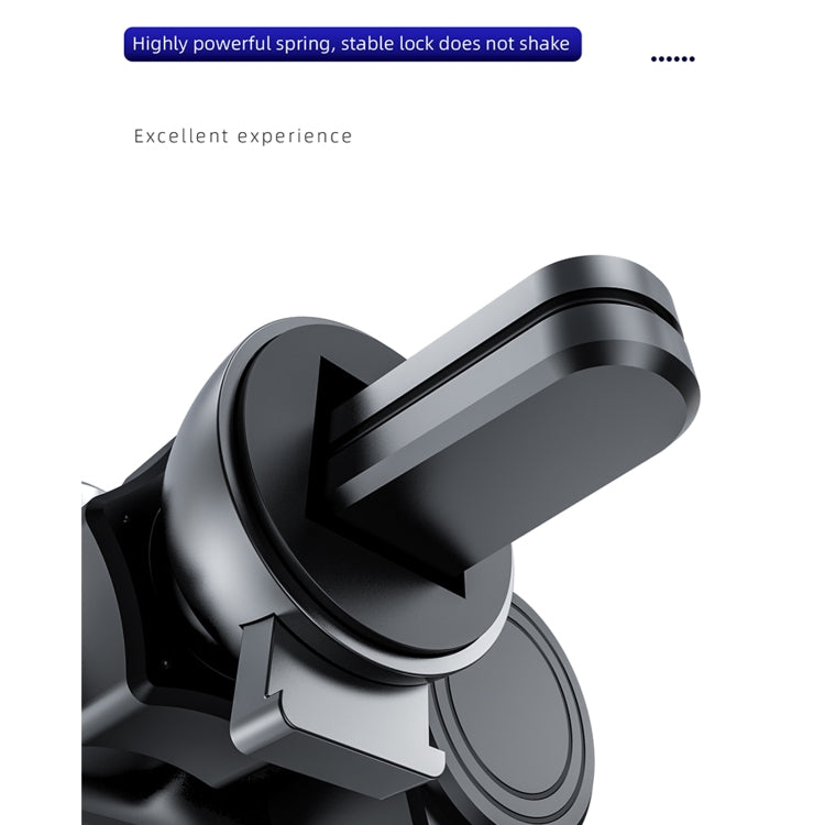 N7 Car Pure Electric Drive Locking Wireless Charger Holder(Black)