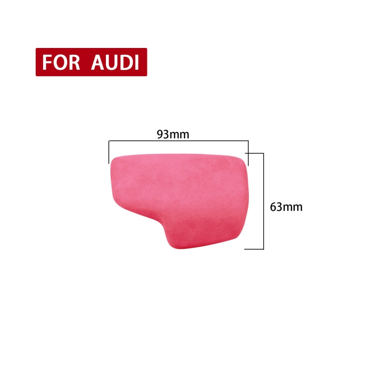 Car Suede Shift Knob Handle Cover A Version for Audi A4/S4(2017+) & A5/S5(2017+), Suitable for Left Driving