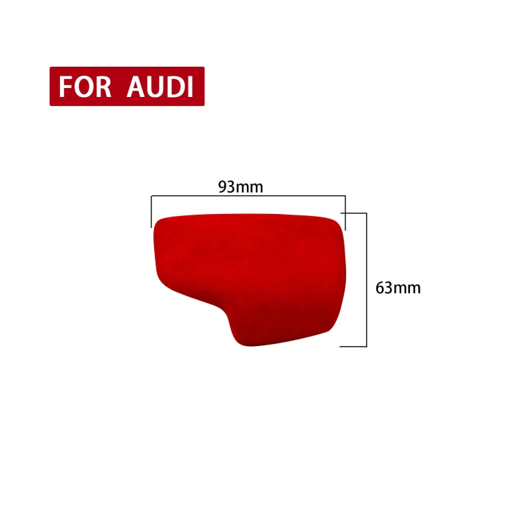 Car Suede Shift Knob Handle Cover A Version for Audi A4/S4(2017+) & A5/S5(2017+), Suitable for Left Driving