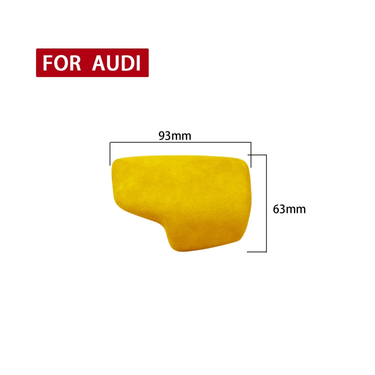 Car Suede Shift Knob Handle Cover A Version for Audi A4/S4(2017+) & A5/S5(2017+), Suitable for Left Driving