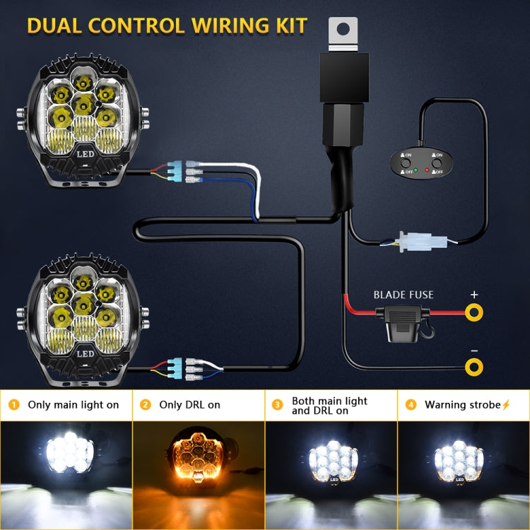 5 inch 29W Three-sided Flashing LED Work Light