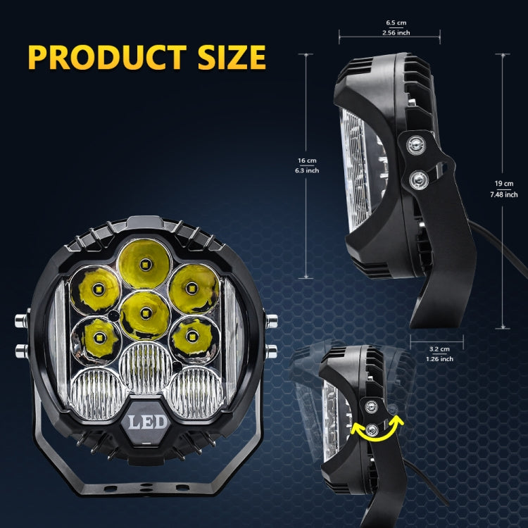 7 inch 31W Three-sided Flashing LED Work Light