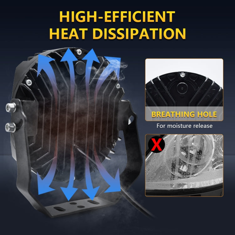 7 inch 31W Three-sided Flashing LED Work Light