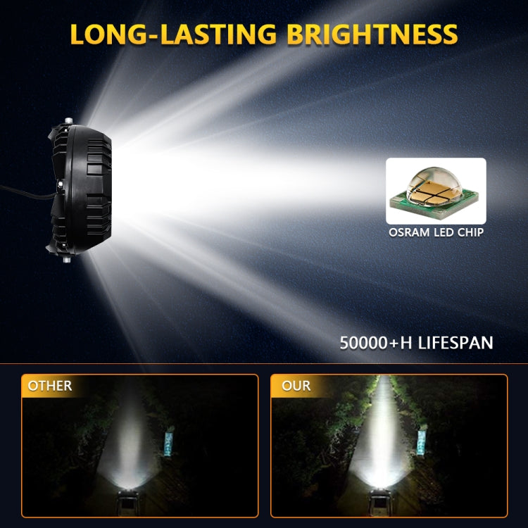 7 inch 31W Three-sided Flashing LED Work Light