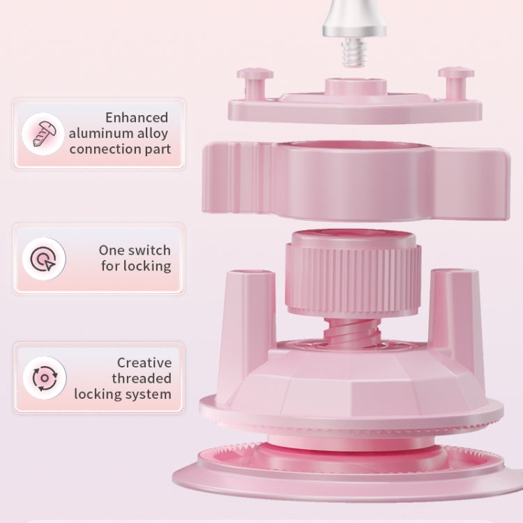 UBA-PINK01 Universal Hand Car Mobile Phone Suction Cup Bracket without Remote Control(Pink)