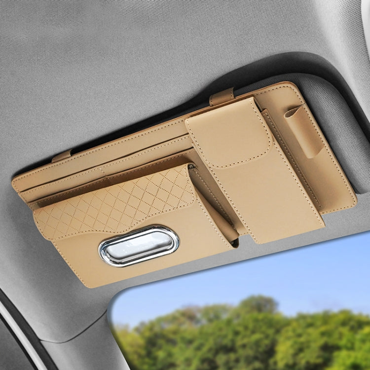 Car Nappa Leather Sun Visor Storage Clip