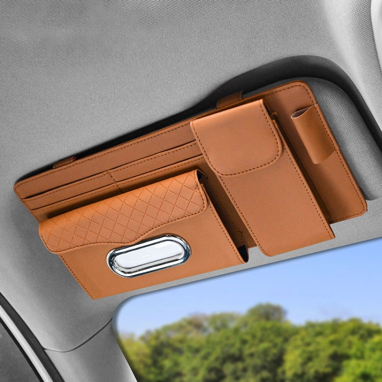 Car Nappa Leather Sun Visor Storage Clip